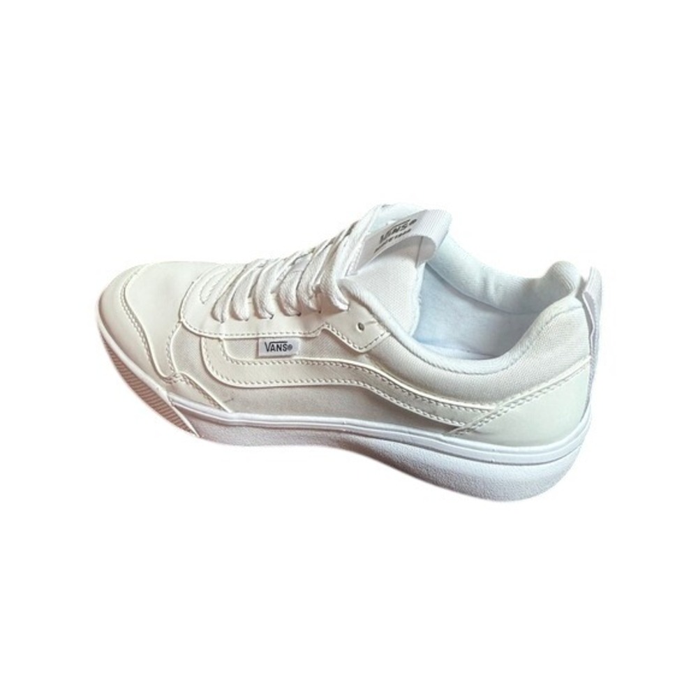 Vans Low Top Sneakers White Lace‎ Up Athletic Shoes Women Size 7.5 - Picture 4 of 7